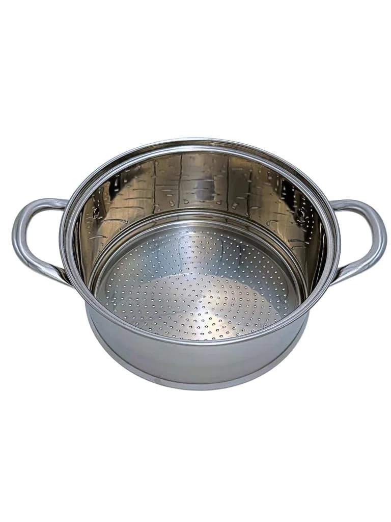 Pentola per Cous Cous Cuscus Vaporiera a Induzione in Acciao Inox (10L)