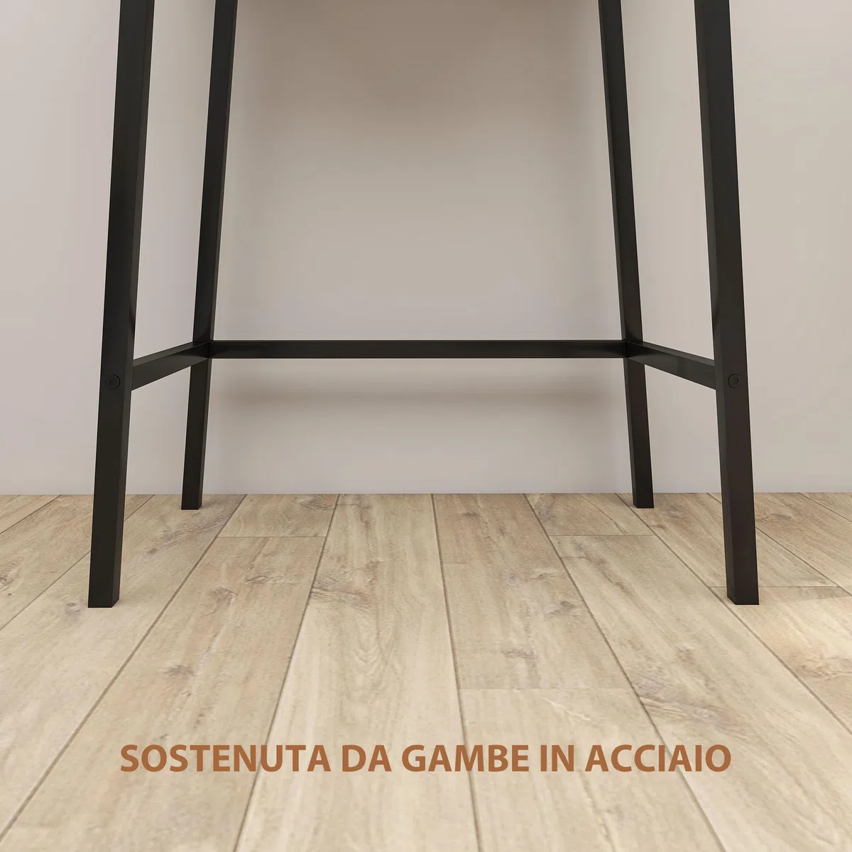 HOMCOM Toeletta Trucco Elegante con Specchio Ribaltabile e 16 Scomparti Nascosti, Tavolo da Trucco in Legno e Acciaio Moderno, Postazione Make Up per Camera da Letto, 60x40x90 cm, Colore Legno