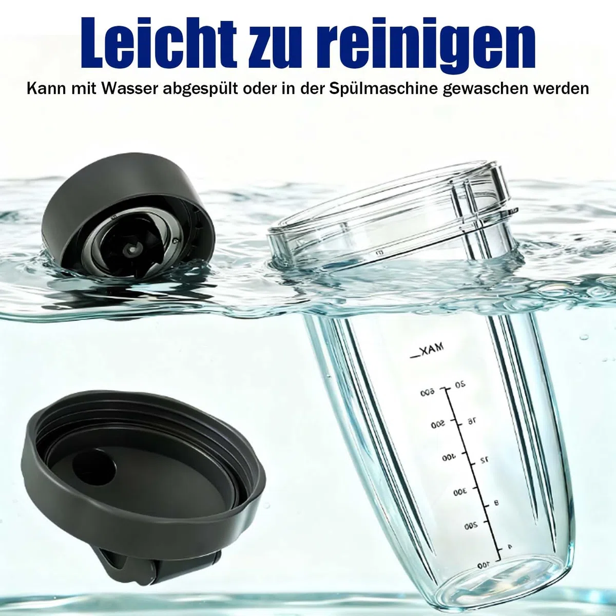 Accessori di ricambio per mixer compatibili con NutriBullet Mixer 600WPro900W,2 anelli del coperchio compatibili con gli accessori, tazza da 950 ml e lama dell'estrattore con coperchio flip-top to go