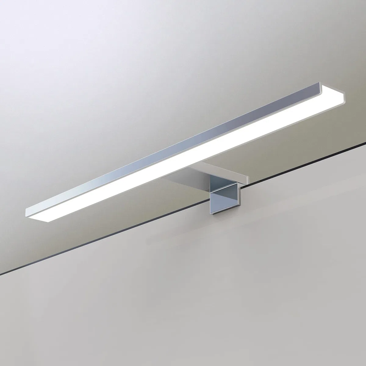 60 cm LED Specchio Luce 4000 K LED Specchio con Illuminazione Morsetto Illuminazione Bagno Lampada IP44 Specchio Illuminazione Netural [Classe energetica E] [Classe energetica E]