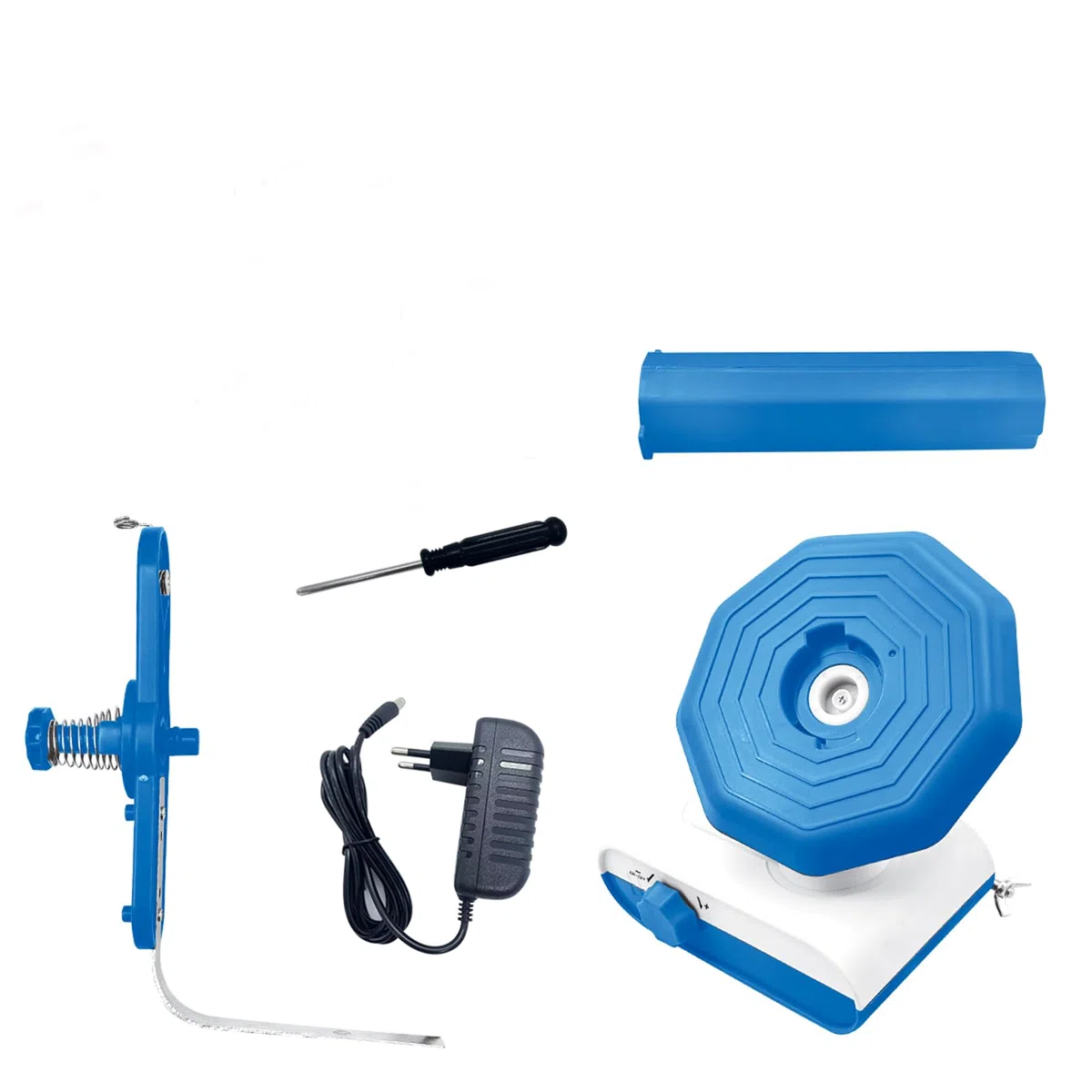 BestYiJo Avvolgitore elettrico Automatico Grande Capacità 13oz Filato Winder Lana Winder Winder per Uncinetto Macchina di avvolgimento (Blu)