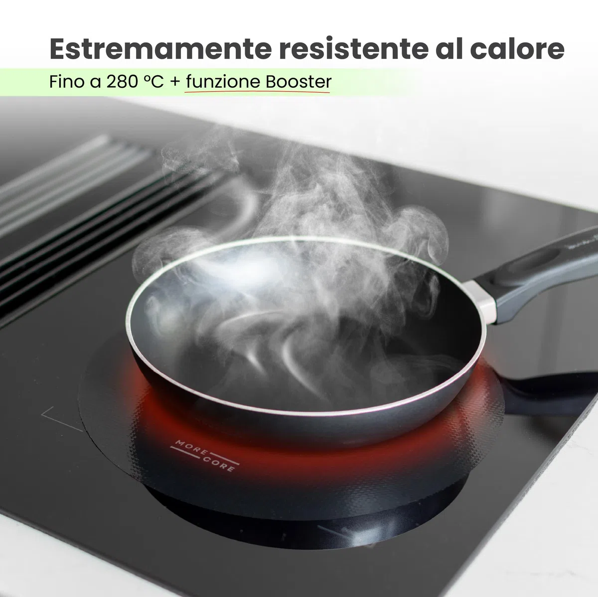 MoreCore Protezione piastra a induzione | Protege piastra a induzione | Protege piastra di cottura | Protezione piastra di cottura | Tappetino in silicone | 6 pezzi