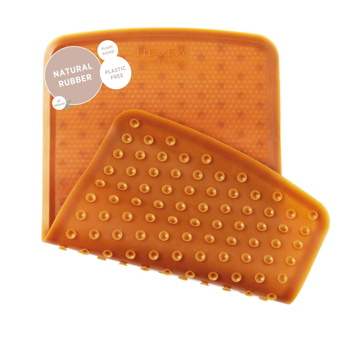 HEVEA Tappetino da bagno per neonati e bambini, 100% gomma naturale, antiscivolo, tappetino per vasca da bagno per bambini, riciclato, design danese, sicuro e sostenibile essenziale per il bagno