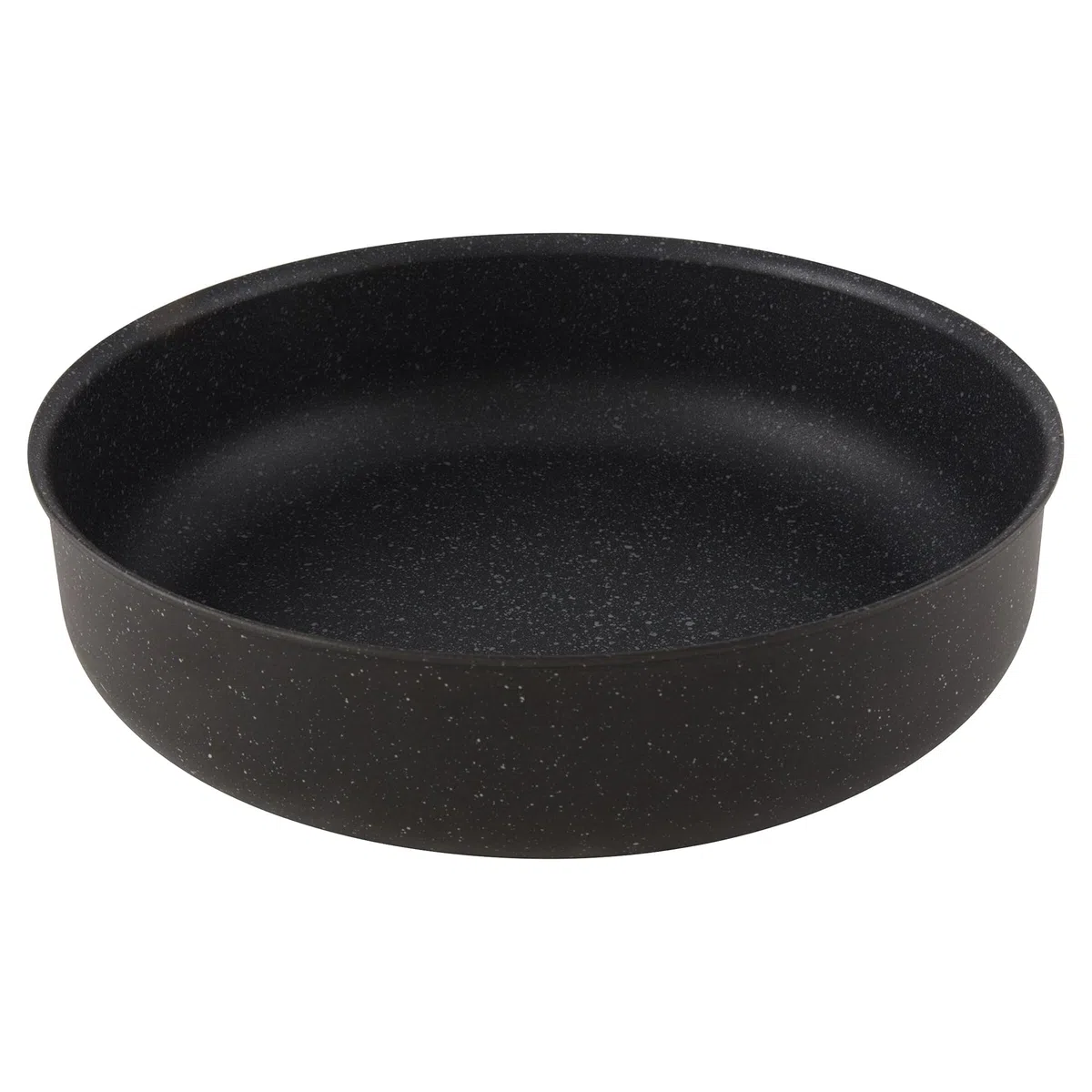 Moneta Tortiera Etnea, Alluminio Antiaderente Effetto Pietra, Nero, 24 cm