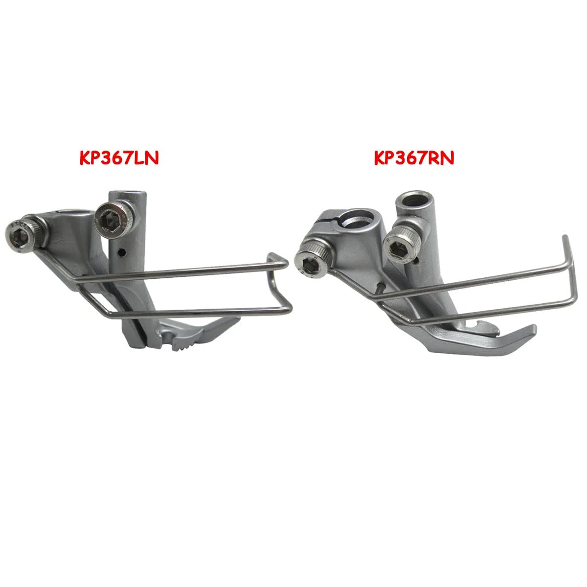 2SET #AD367LN+AD367RN piedino sinistro e destro per cerniera compatibile con Durkopp Adler 367, 467, 667, 669, 767, 768, 867, 868, 869, 1767