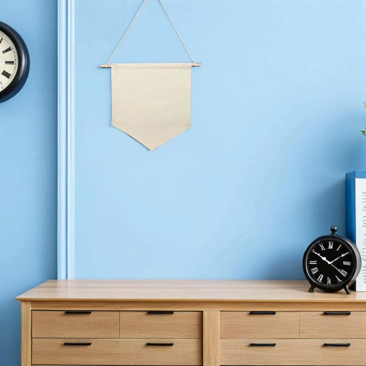BESTonZON Striscione da Parete in Tela Beige 6 Pezzi, Organizer Salvaspazio per Spille Smaltate e Spille, per Esposizione e Decorazione della Parete