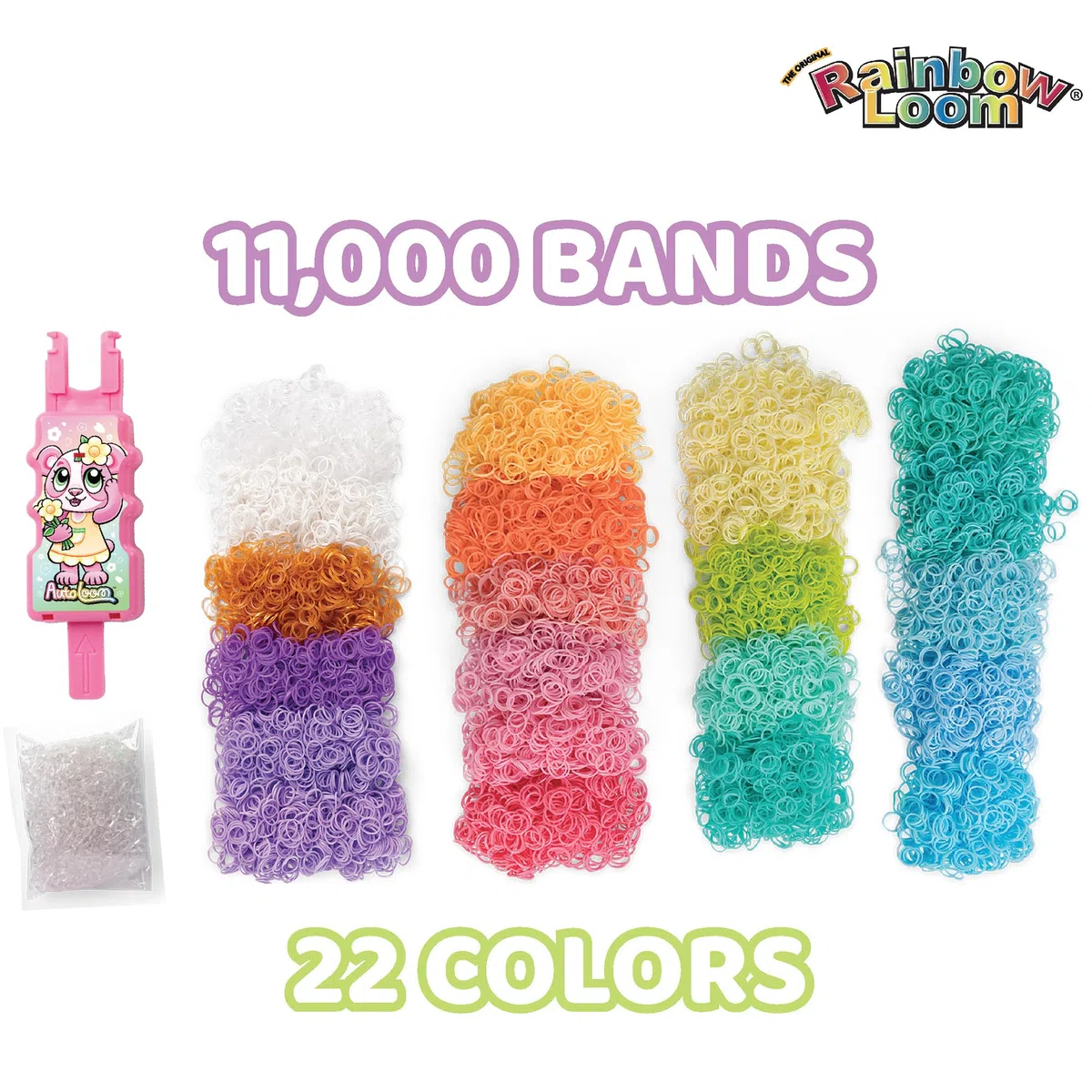 Rainbow Loom: Auto-Loom - Confezione di ricarica per auto, colori pastello