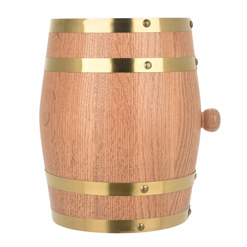 Oak Barrel - Botte da vino in legno di quercia d'epoca per birra, Whiskey Rum Rhum, rovere invecchiato (taglia 3L)
