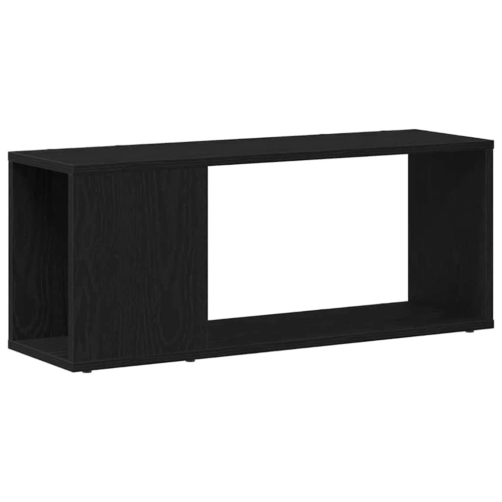 Genérico Set Mobile TV Rovere Nero 80 x 24 x 32 cm Legno Multistrato,Nero,7.25kg,862694