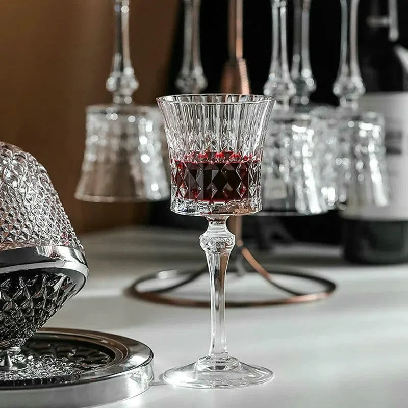 Flûte da Champagne Bicchiere da Champagne Trasparente Piccolo, Bicchiere da Vino Rosso, Bicchiere retrò