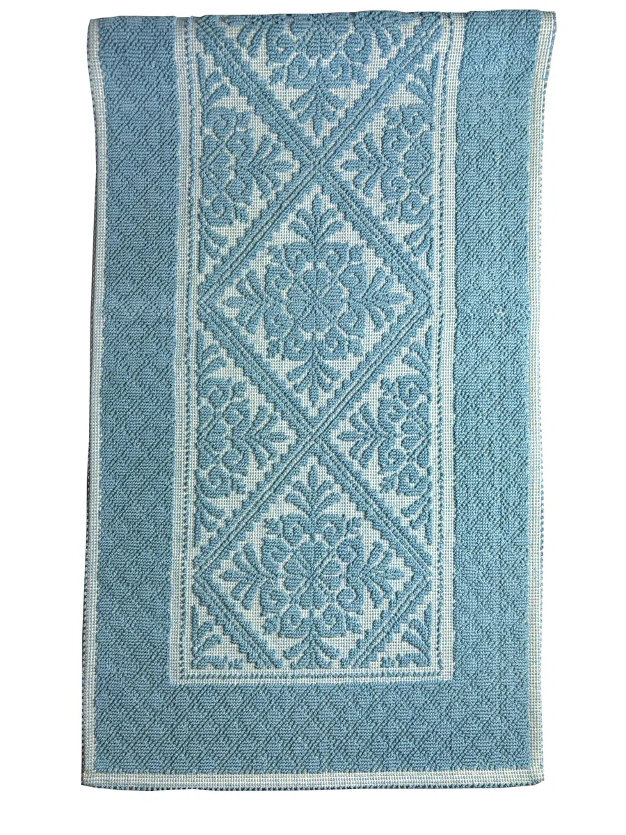 Markotex Tappeto Sardo Stuoia Passatoia tappeto bagno 100% Cotone Made In Italy prodotto in sardegna (Giada, 55x140)