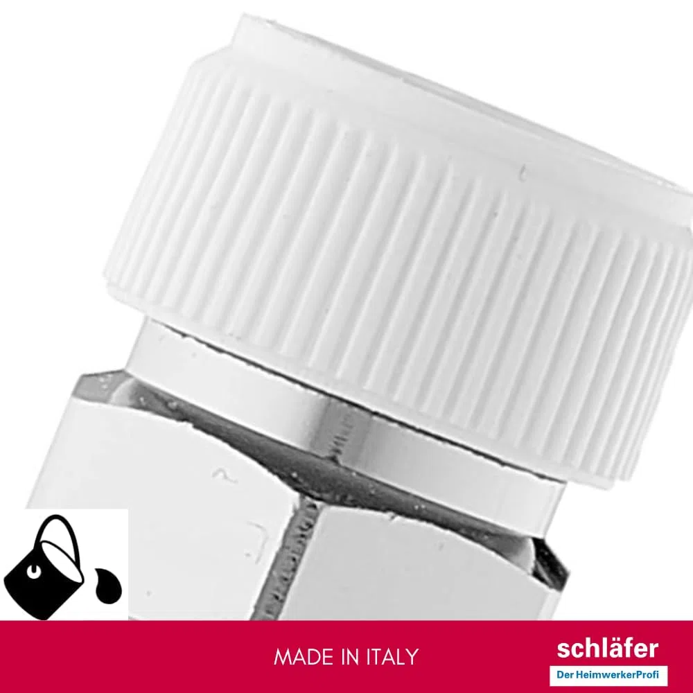 Schläfer - Valvole Sfiato Radiatore 3/8 Pollici (Ø16,7mm) | Valvolina Spurgo Manuale 704010 per Termosifoni e Scaldasalviette | Sfiato Aria Professionale Termoarredo | Ricambio Universale, Kit 10 Pz.