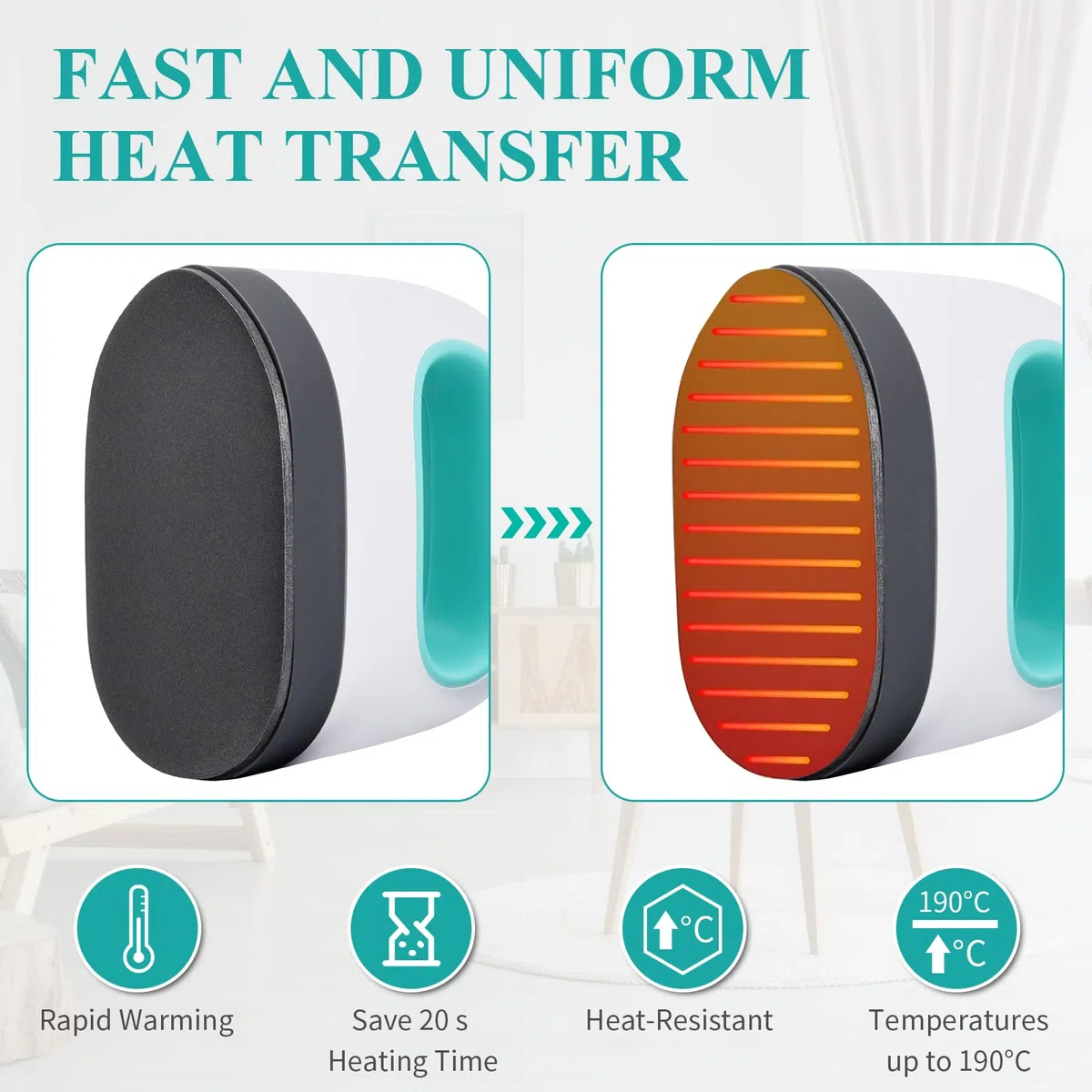 Jinlaili Mini pressa di calore con 3 livelli di riscaldamento, Mini Termopressa, Macchina per trasferimento di Calore, Mini Macchina per Stirare, Pressa a Caldo per Magliette, Scarpe, Cappelli