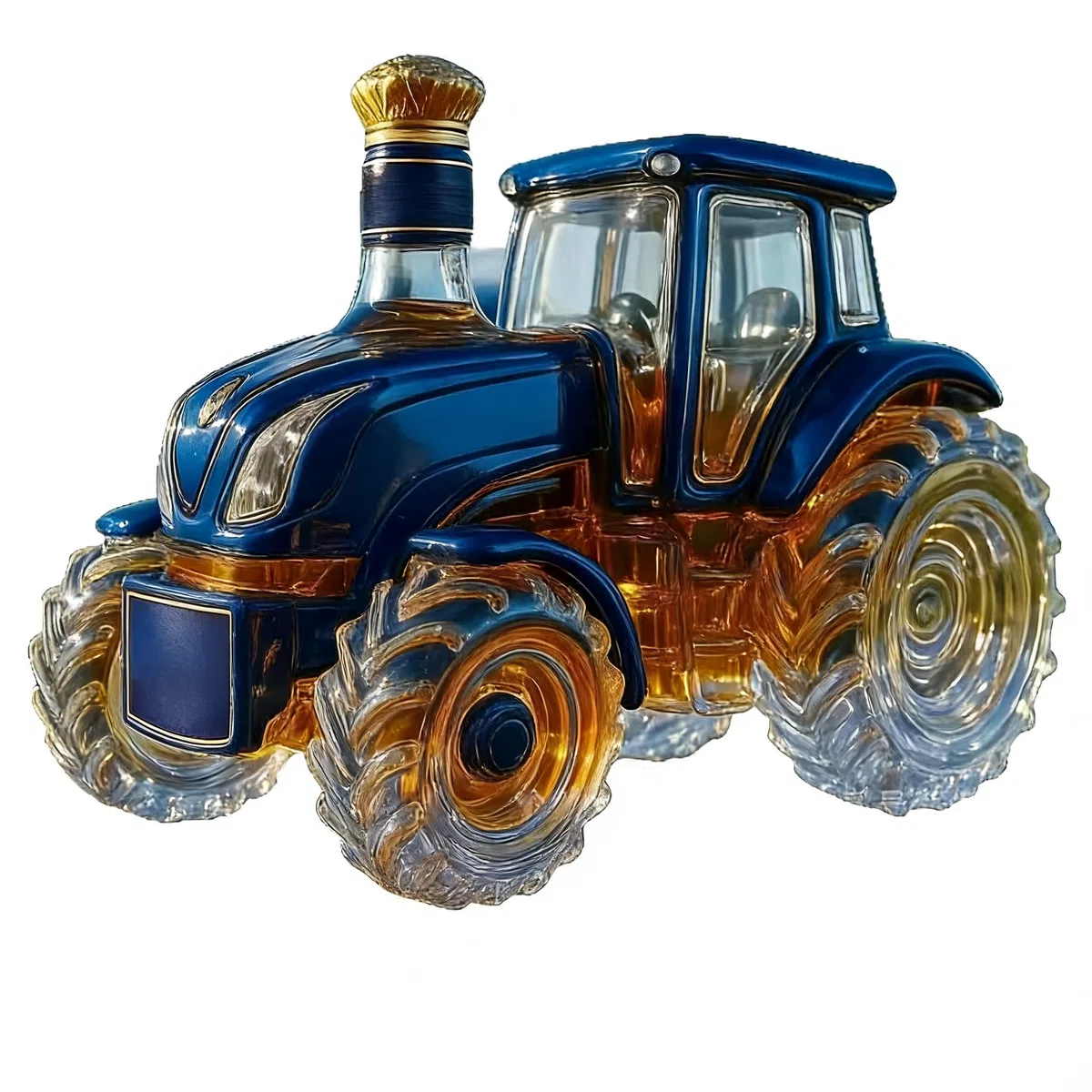 Decanter per whisky a forma di auto, bottiglia da trattore da 300 ml, dispenser di vino creativo a prova di perdite, statua d'arte