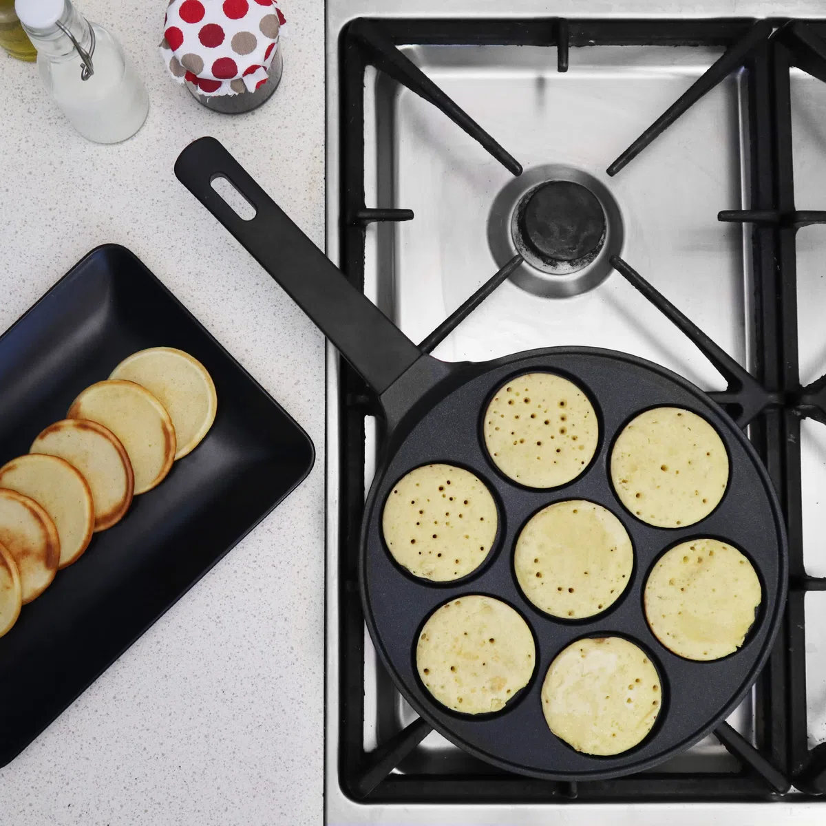 PINTINOX Padella Pancake induzione 7 Cerchi, 26 CM Prima Collection