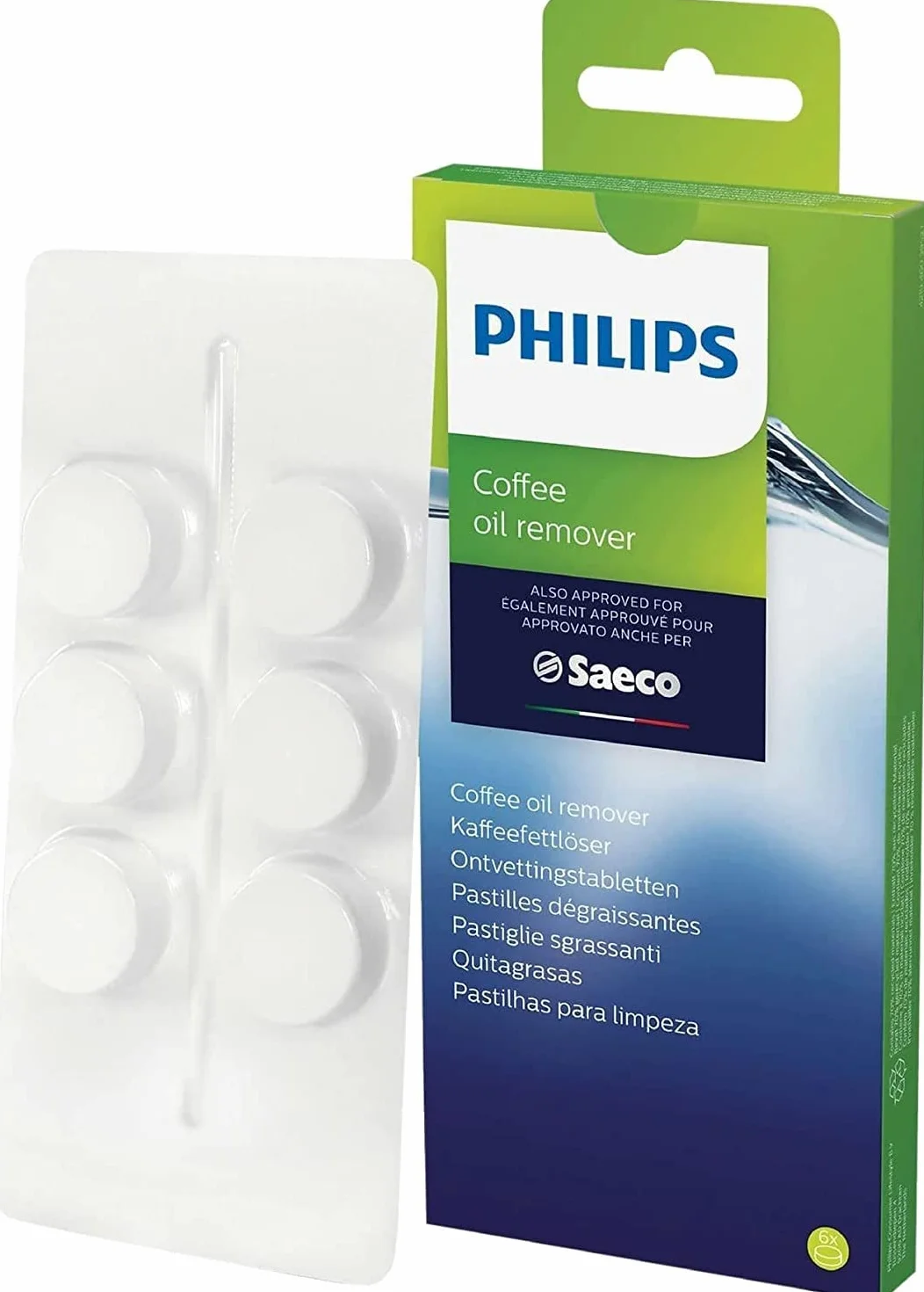 Philips AquaClean - Kit completo per macchine da caffè: filtro acqua CA6903, disincrostante 250 ml, grasso HD5061, sgrassante CA6704/10 (6 compresse), spazzola per pulizia