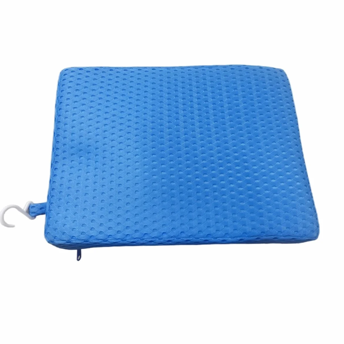 Tappetino Per Sedia da Doccia, Morbido Cuscino in Rete 4D Cuscino per Panca da Bagno, Imbottito Per Sauna, Materassino in Rete 3D con Gancio, Antiscivolo, Design per Anziani, Senior, Disabili (Blu)