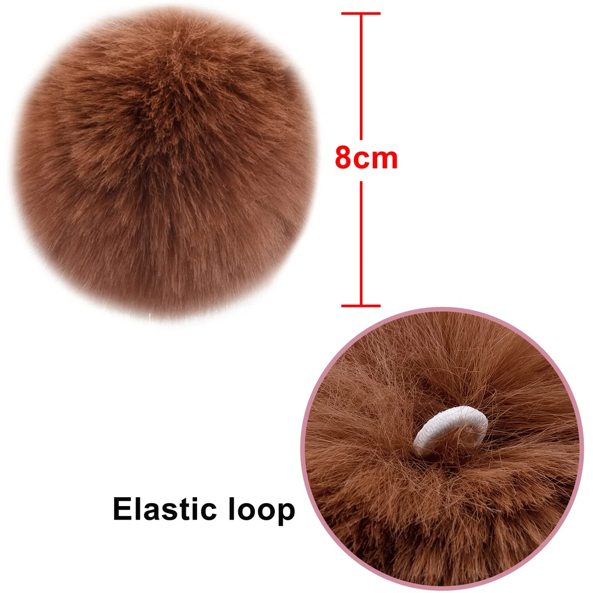 BQTQ 26 Pezzi Pompon in Finte Pelliccia Pom Pom Palla Pompon Ball per Portachiavi Cappelli Borse, 13 Colori