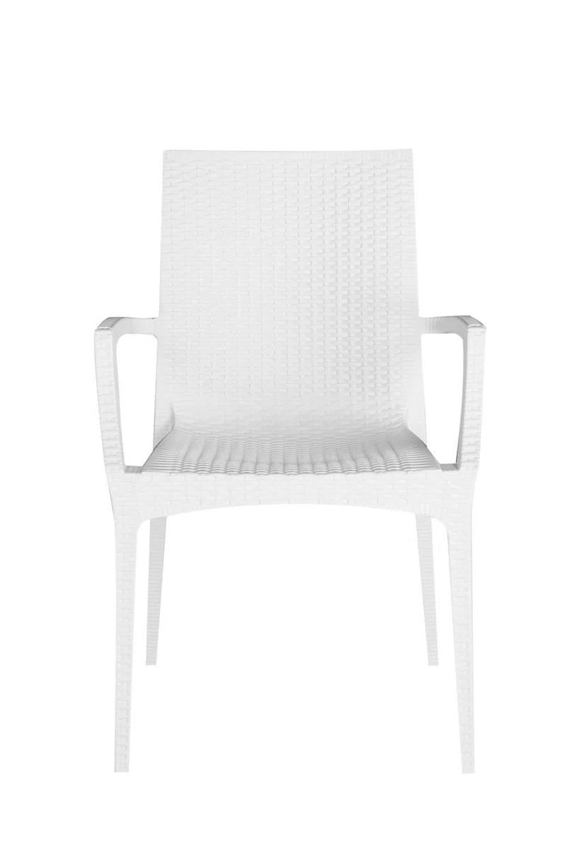 GRAND SOLEIL S6625B Bistrot Greenpol Sedia impilabile, in polimeri riciclati, 53.5 x 57 x 89 cm, Bianco