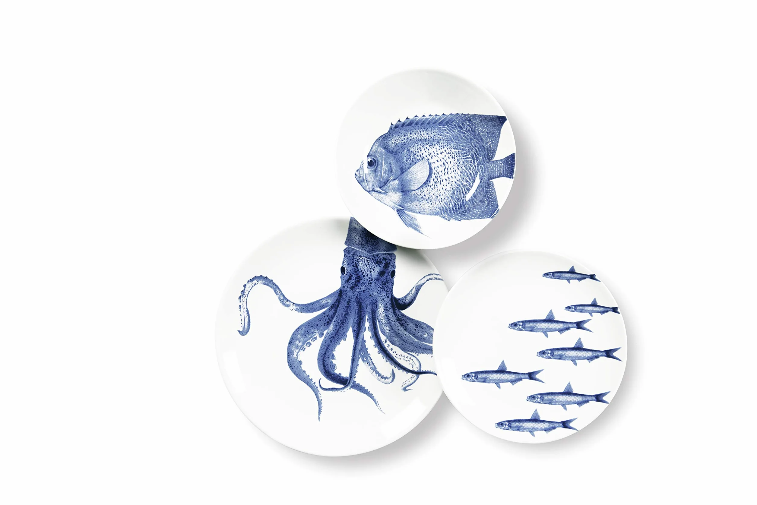 Excelsa Flore et Faune Set Posto Tavola: 3 Piatti, Ceramica