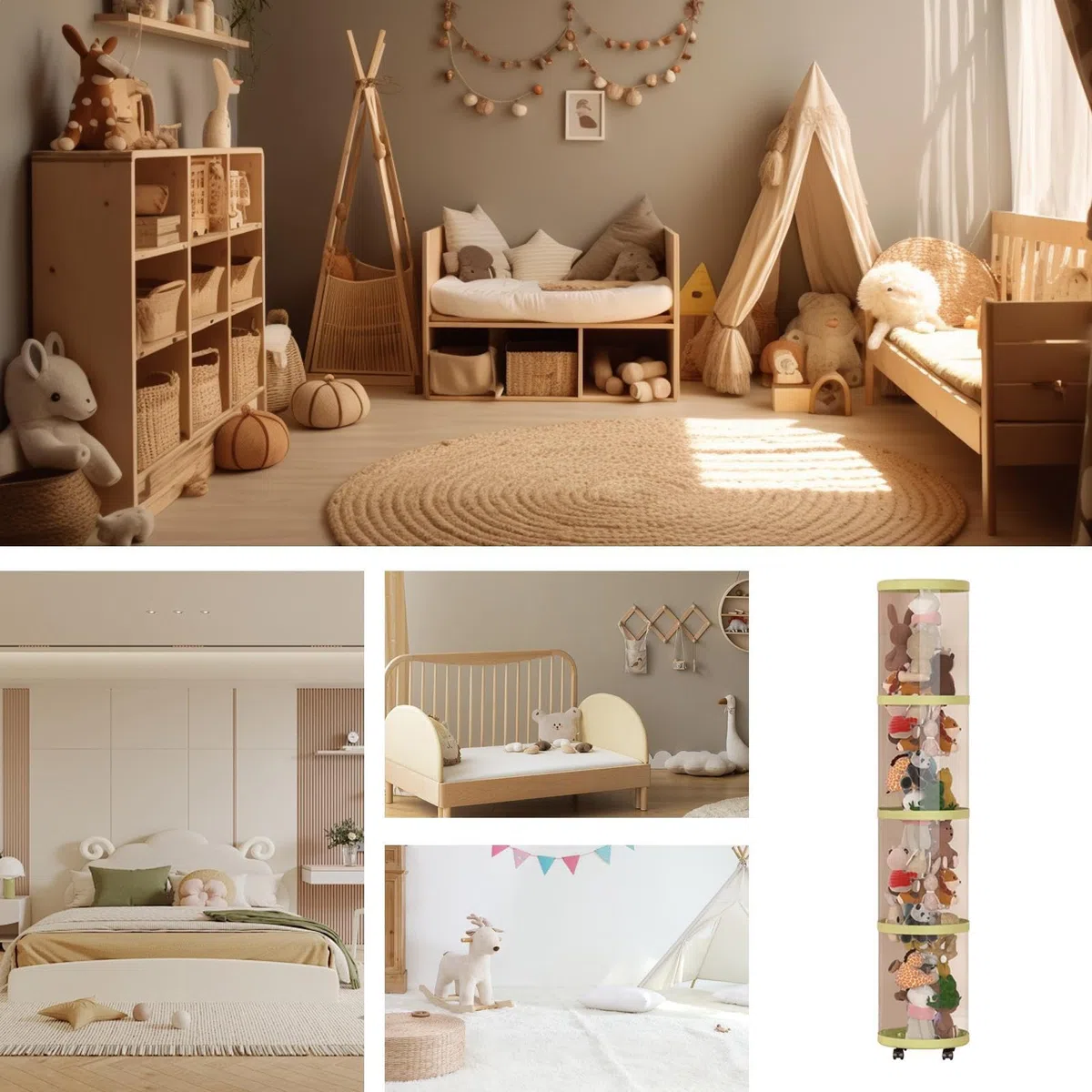 Contenitore a tubo per animali di peluche, contenitore verticale trasparente e supporto per secchio, soluzione estetica per asilo , armadio, sala giochi, camera da o casa per mantenere i