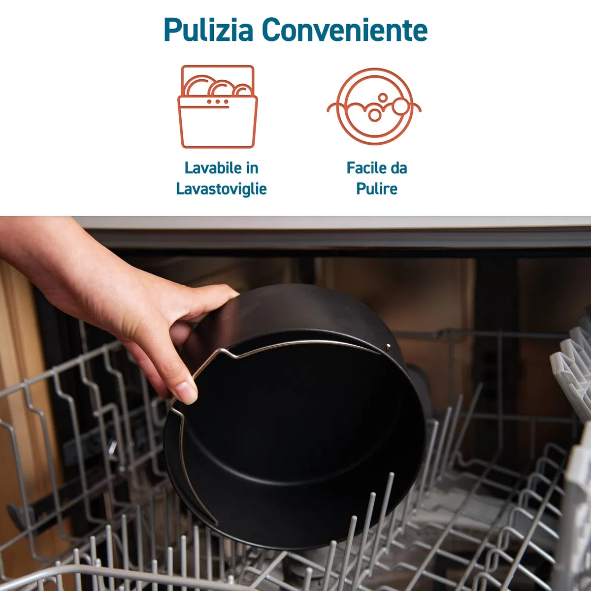 COSORI Accessori Friggitrice ad Aria 5,5L, 6 Pezzi Accessori Airfryer Senza BPA, Supporto in Metallo, Il Vassoio per Uova, Porta Spiedini, Scatola per Torte,Tappetino in Silicone, Teglia per Pizza