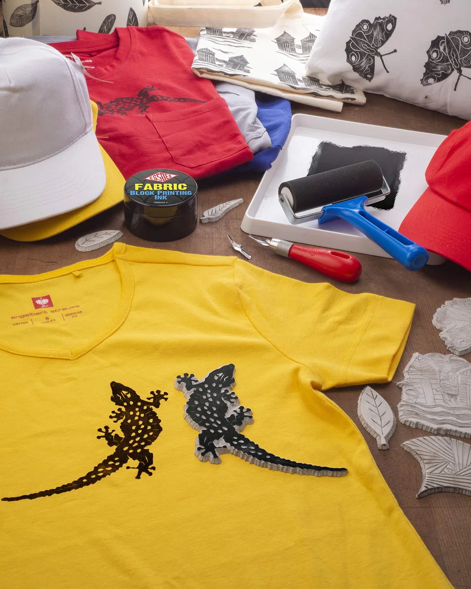 Essdee Kit di stampa Lino per tessuti