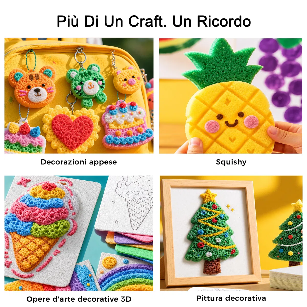 RuiHawk Kit di Pittura a Texture Schiuma 3D Magica da 75 Pezzi – Crea con Puffy Paint e 24 Pennarelli Auto-Flow, 38 Fogli Texture e Perline, Kit Creativo e Regalo per Bambini 5, 6, 7, 8, 9 Anni