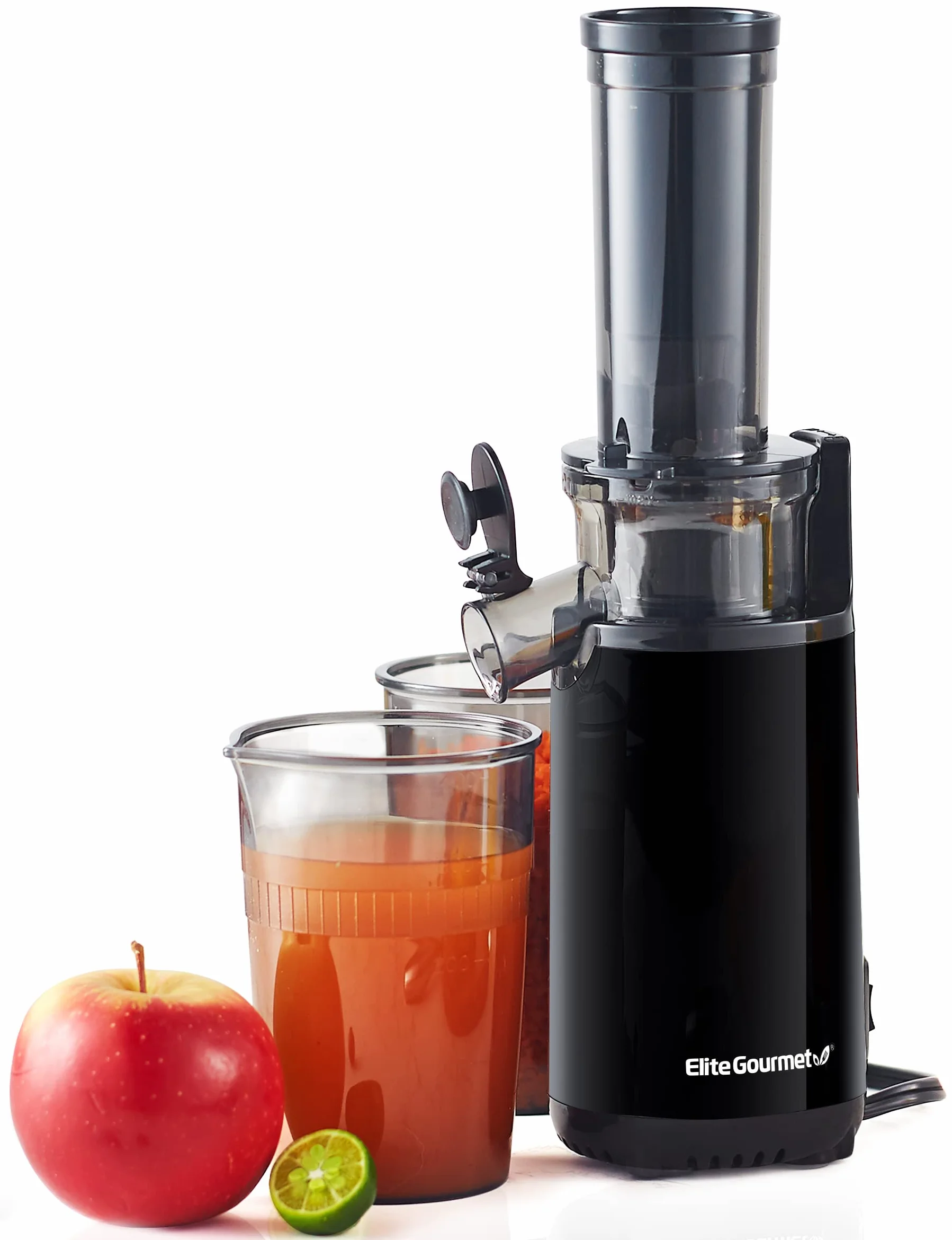 Elite Gourmet EJX600 spremiagrumi compatto da masticare, spremiagrumi a freddo, ricco di sostanze nutritive e vitamine, facile da pulire, 16 once, colore: antracite