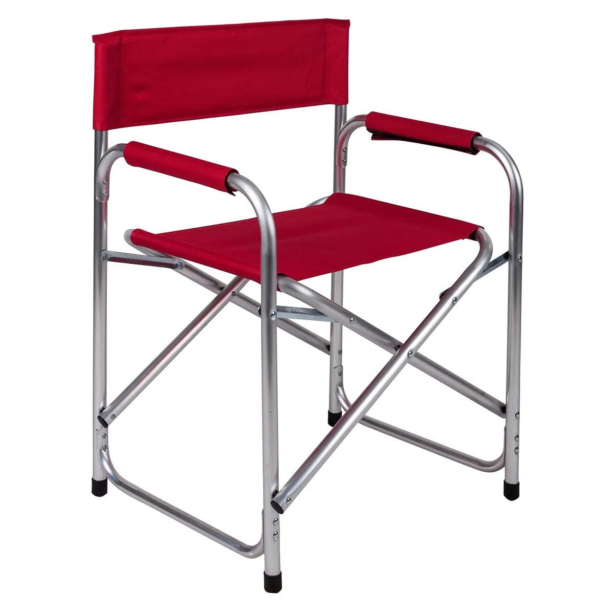 Dmora Sedia Regista Pieghevole Rossa, Metallo, Rosso, 61x85x63 cm