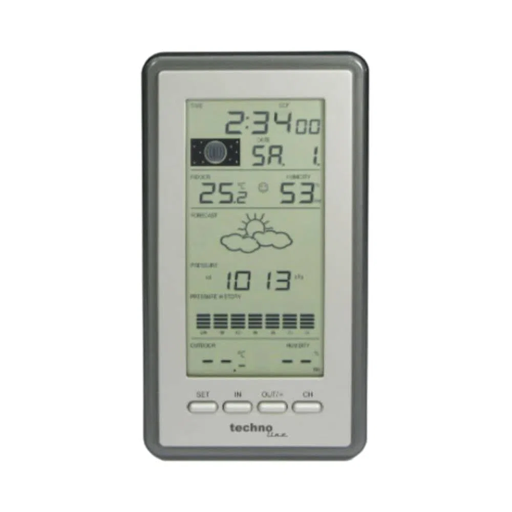 techno line WS 9040, Argento/Grigio, 10x2.8x17.8 cm