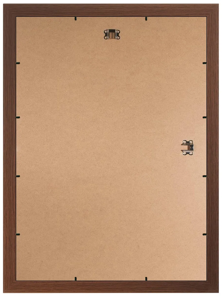 FRAMO 35mm Cornice per Immagini 56 x 43 cm | Wenge | Cornice in MDF Fatta a Mano con lastra di Vetro Artificiale antiriflesso a Prova di Rottura e Robusta Parete Posteriore in MDF