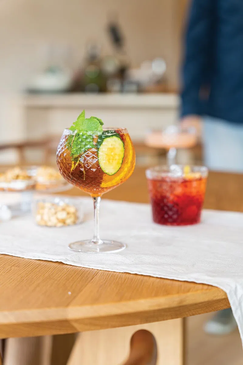Zafferano Veneziano Mixology Bicchiere per cocktail long drink liquori | 4 pezzi | motivo sfaccettato | soffiato a mano (Balloon (VN01600)