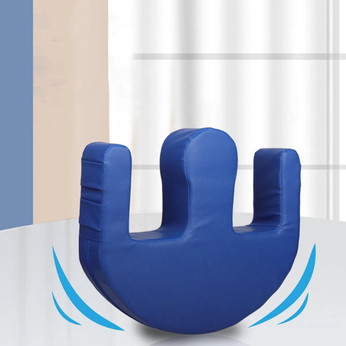 Assistente per ribaltamento letto impermeabile, comfort lavabile con cinturo ausiliaria Cuscino per antidecubito per dispositivo infermieristico, blu