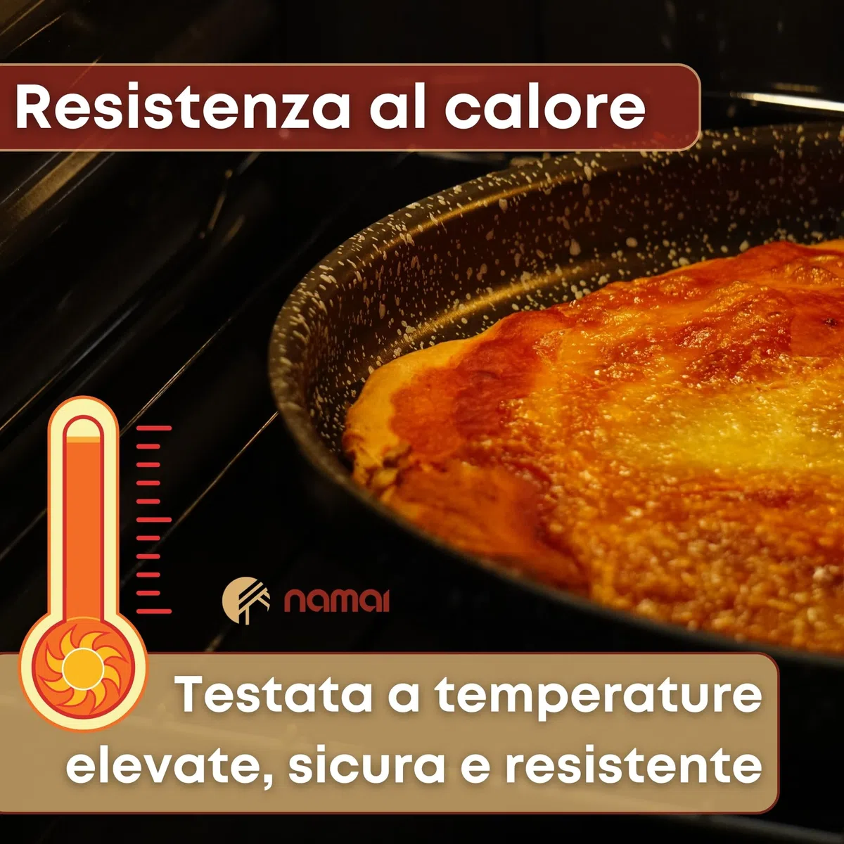NAMAI - Set 3 Teglie Per Pizza, 32CM Diametro, Alluminio Antiaderente, Adatte In Lavastoviglie, Effetto Pietra, Teglia Forno, Made In Italy (SET TEGLIE PIZZA, SET 3 TEGLIE)
