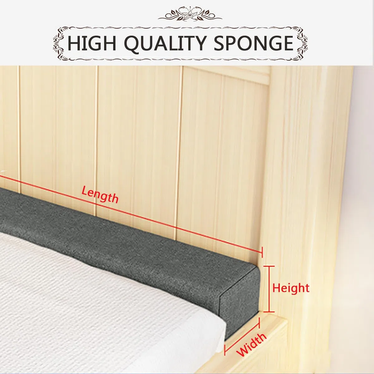 Riempitivo per Materassi 90/120/150/160/180cm, Letto Gap Filler Cuscino, Connettore per Letto Doppio/Materasso, per Riempire Lo Spazio tra la Testiera e Il Materasso(Beige,160x10x20cm)