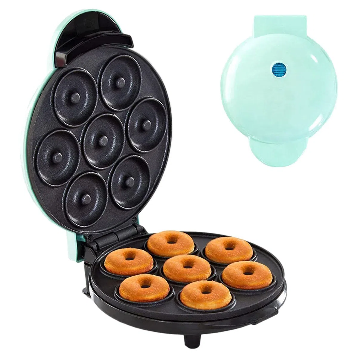 macchina per fare ciambelle - Macchina per ciambelle torta,Prepara 7 ciambelle ciambelle elettriche riscaldanti a doppia faccia per colazione o dessert a casa Rianpesn