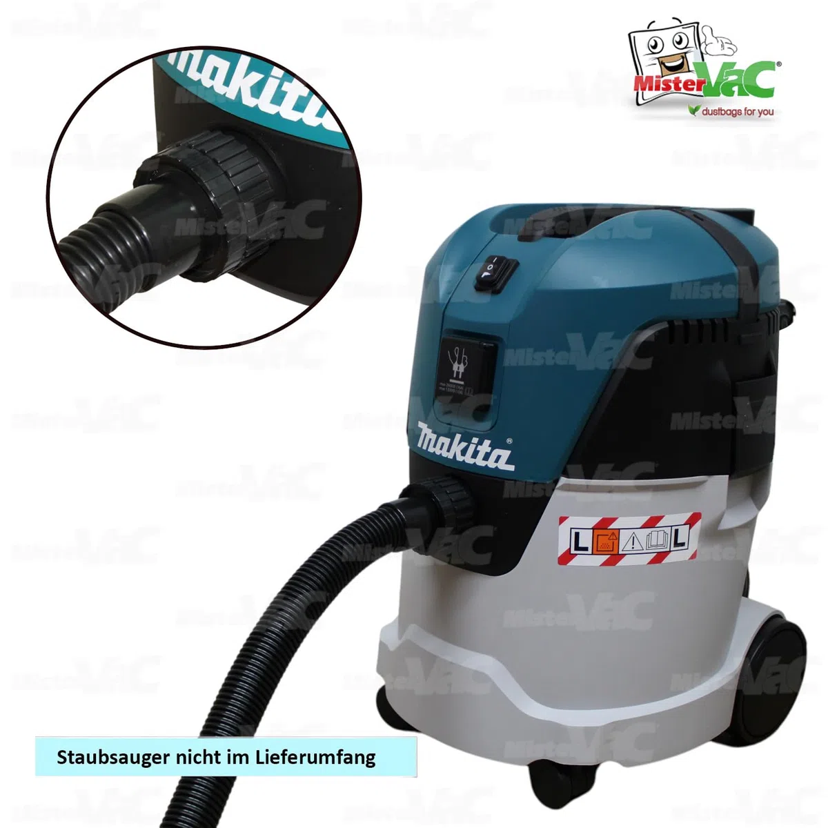 MisterVac compatibile con tubo sostituzione tubo flessibile Makita VC2512L Nass- Trockensauger