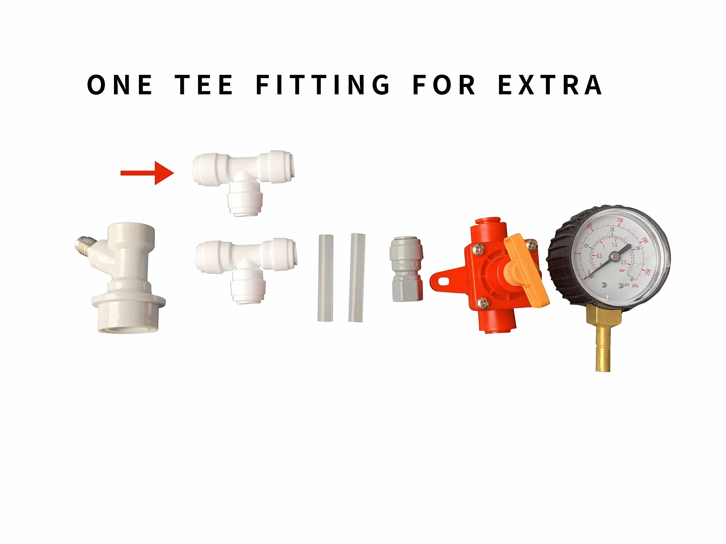 BlowTie Diaframma Ball Lock Keg Birra Spunding Valve Per La Birra Kit completo per la produzione di birra Casa Birra Spunding Valve Corny barile Fermento CO2 Valvola a pressione costante