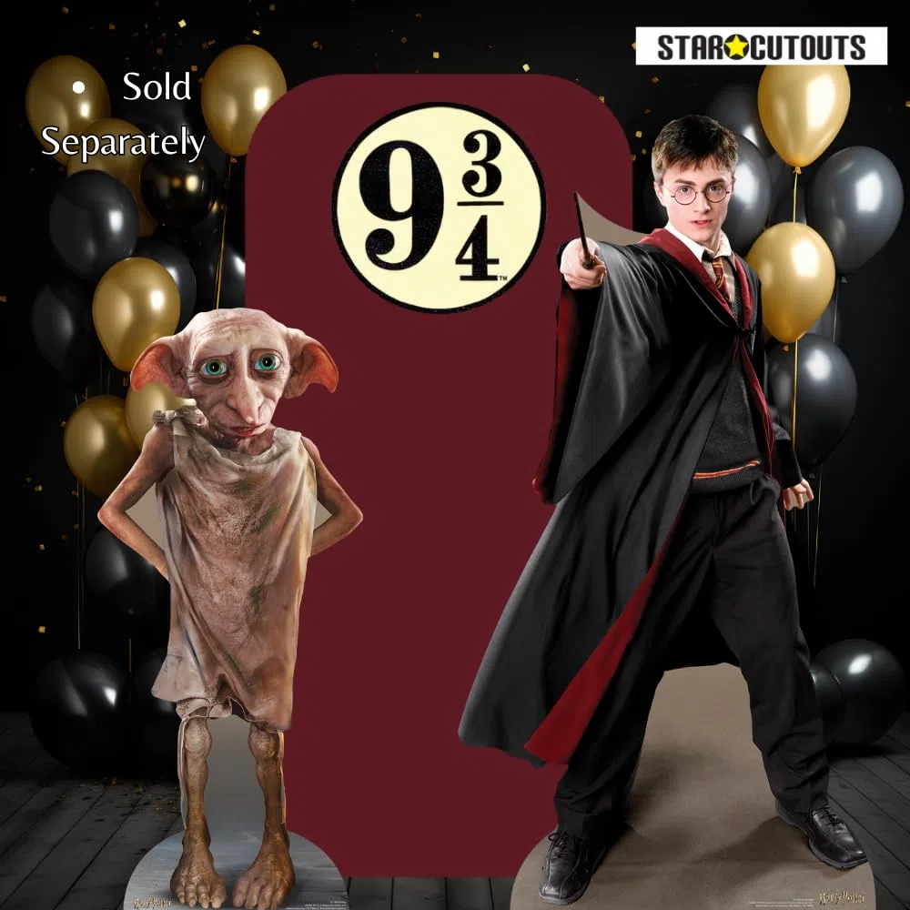 Star Cutouts Sagoma in cartone a grandezza naturale di Dobby SC1483, ideale per fan di Harry Potter, feste, collezionisti ed eventi. Altezza 98 cm
