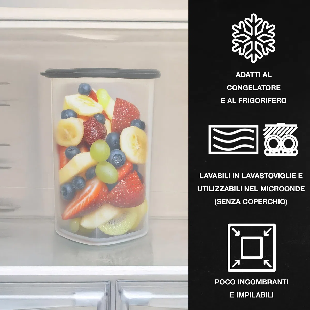 Moritz & Moritz Set di 12 barattoli con coperchio ermetici - Alimentare per la conservazione degli alimenti - Contenitori ermetici e impilabili - Set di barattoli per la conservazione in cucina