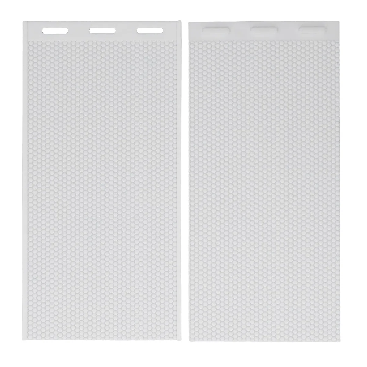 Zerodis Stampo in Foglio di Cera D'api, 2 Fogli a Nido d'Ape da 5,4 Mm Che Realizzano Stampi Foglio di Base in Cera D'api in Silicone Foglio di Fondazione Manuale in Cera D'api
