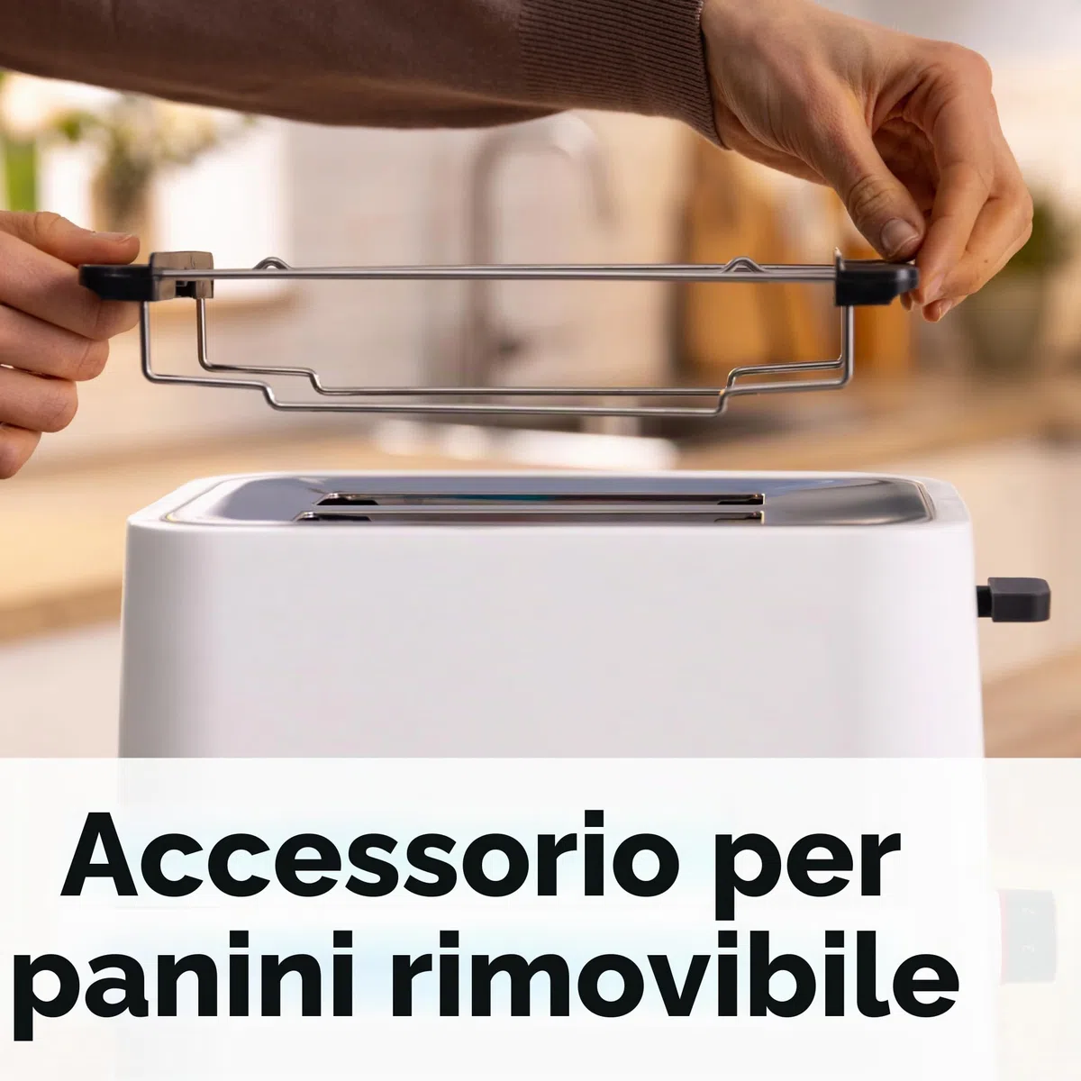 Bosch Tostapane Compatto TAT3M121, 950 W, Tostatura Uniforme, Espulsione Automatica, Vassoio Raccogli-Briciole, Funzione Scongelamento e Riscaldamento, Spegnimento Automatico, Bianco