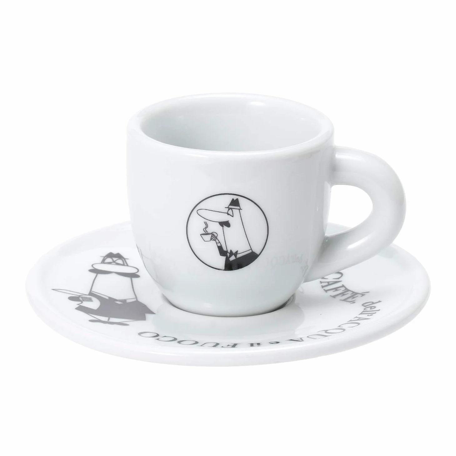 Bialetti Set 4 TAZZINE Moka CAROSELLO Tazze Colazione, Multicolore, Unico, 4