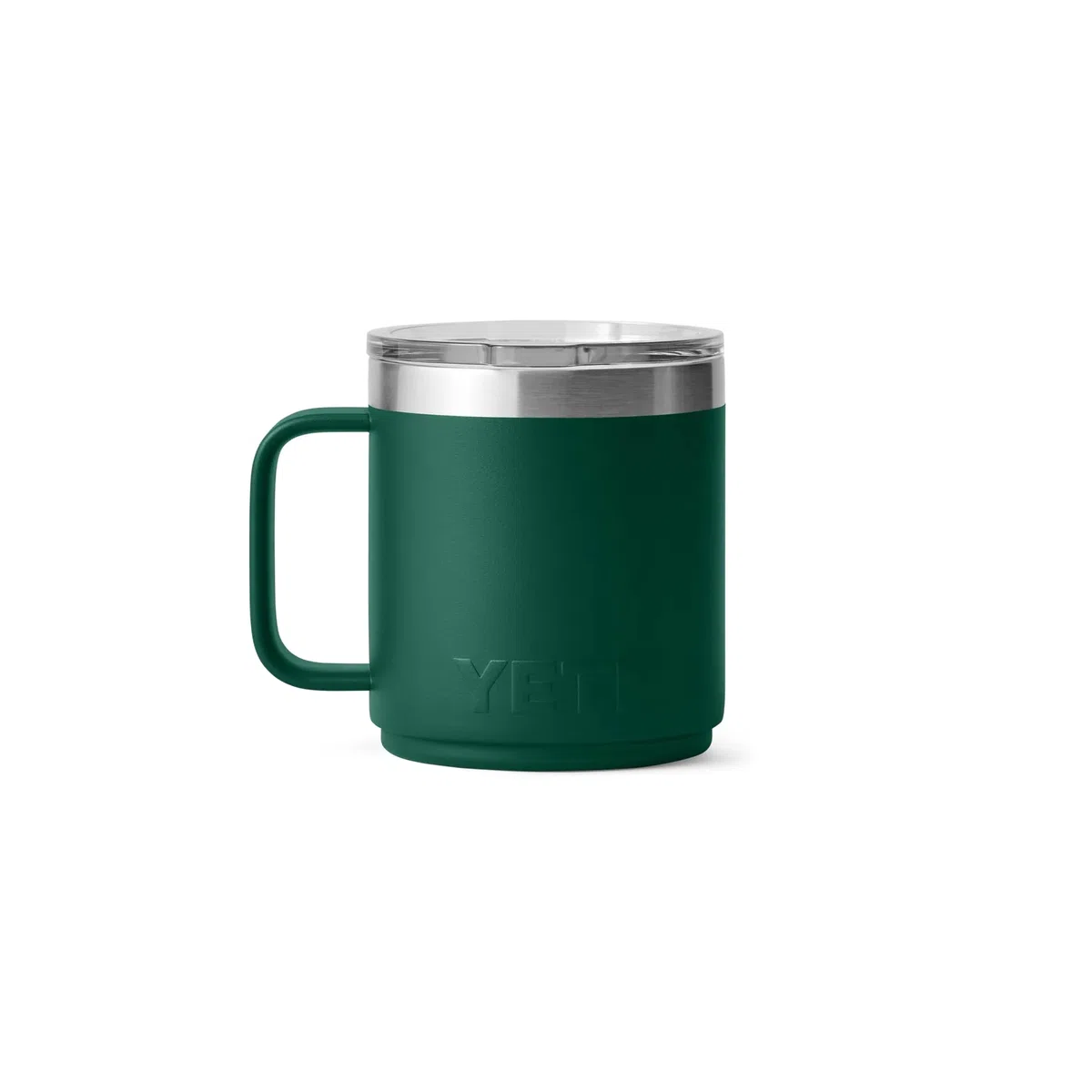 YETI Rambler Stackable Cup with Durasip Ceramic Lining, Vacuum Insulated Stainless Steel Cup with Magslider Lid, Black Forest Green, 10 oz (295 ml)
