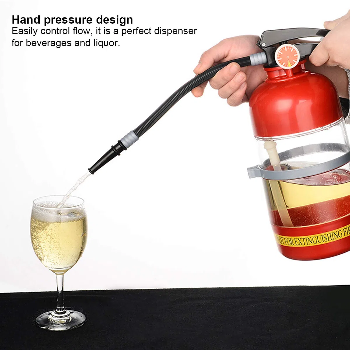 Dispenser di Birra, Distributore di Liquori per Bevande Dalla Forma Innovativa da 2 Litri, di Erogazione Portatile per Bar Domestico per Birra Alla Spina e Birra