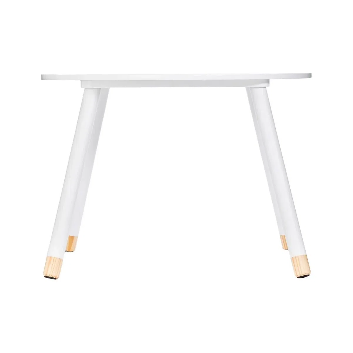 Avilia Tavolino Giovanile per Bambini - Arredamento Creativo - Tavolino Rotondo - 60x43 cm, Bianco