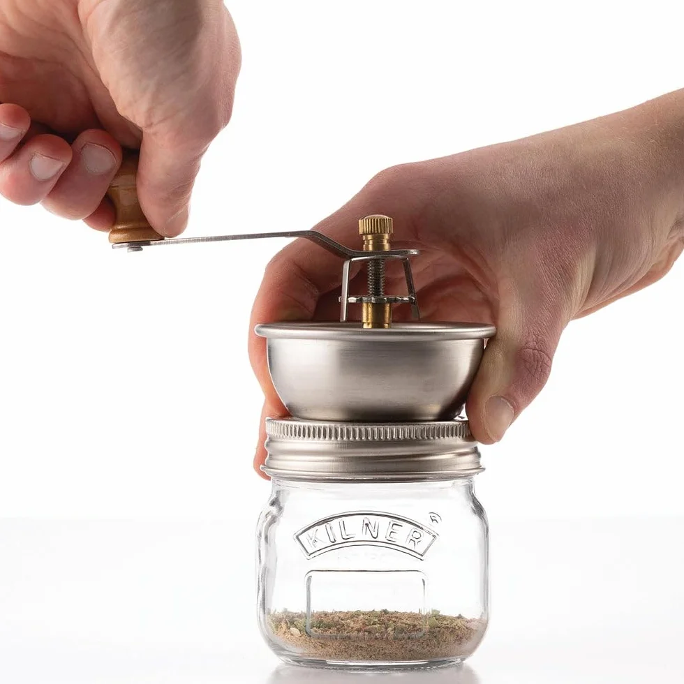 Kilner 0025.081 - Set di macinini per condimenti, in acciaio inox