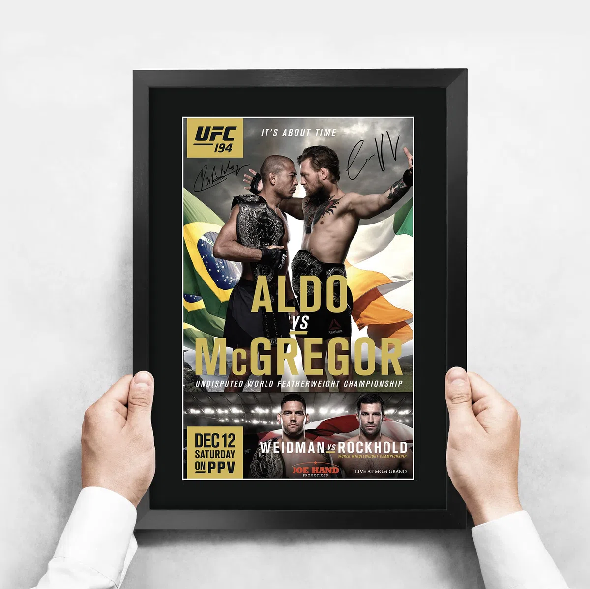 HWC Trading FR A3 Ultimate Fighting Champion 194 Regali Stampati Autografo Firmato Immagine Per Ufc Memorabilia Fan - A3 Incorniciato