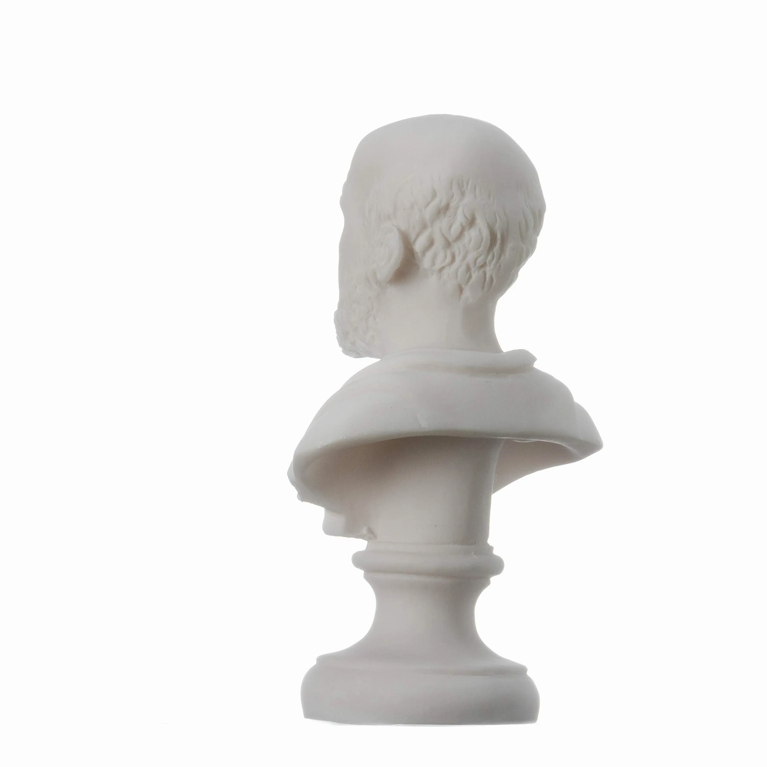 BeautifulGreekStatues Ippocrate di Kos Padre della Medicina Statua in alabastro Busto 15cm